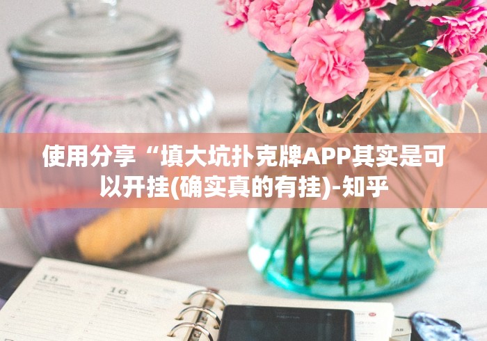 使用分享“填大坑扑克牌APP其实是可以开挂(确实真的有挂)-知乎